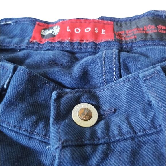Vintage Levis Silvertab Shorts Mens Size 32 Blue Loose Denim Y2K Made in USA - Picture 9 of 11
